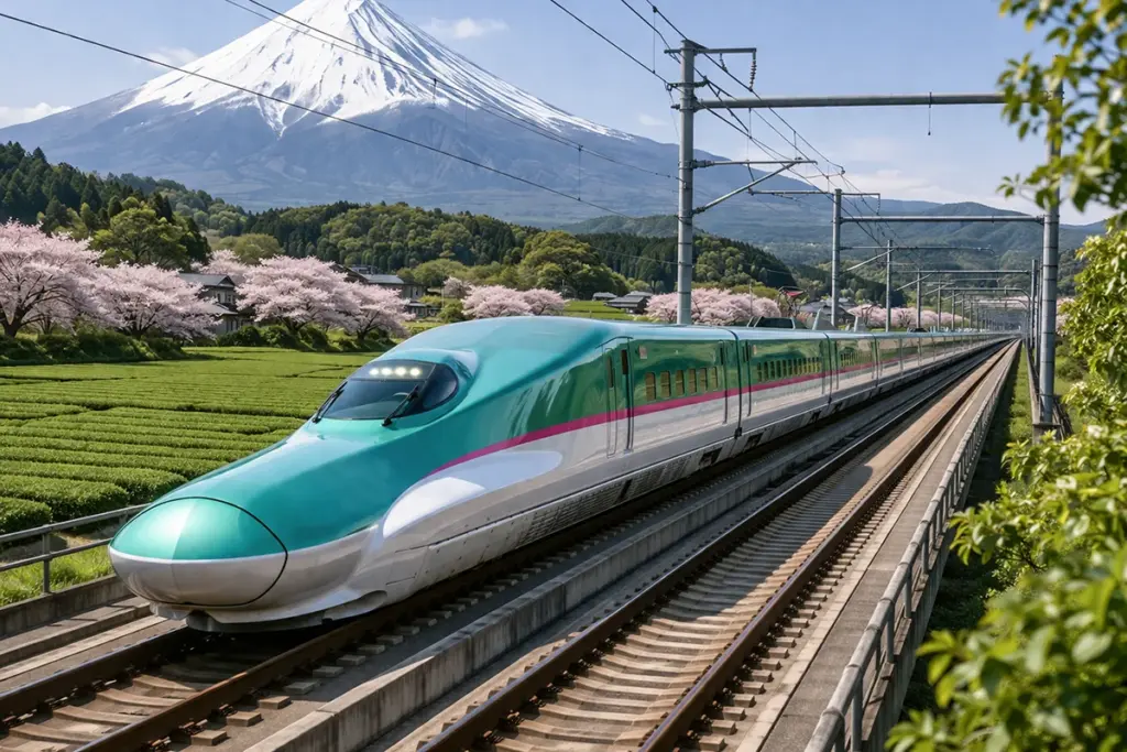 Foto des modernen Original Shinkansen in Japan